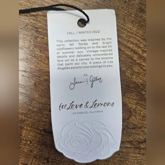 NWT For Love & Lemons x VS Gia Thong Panty Size Large - Picture 16 of 16